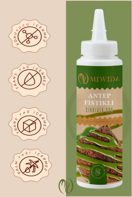 Antep Fıstıklı Çikolata Sos - Pratik Waffle, Pankek, Krep, Kruvasan ve Tatlı Sosu 330 Gr - 5