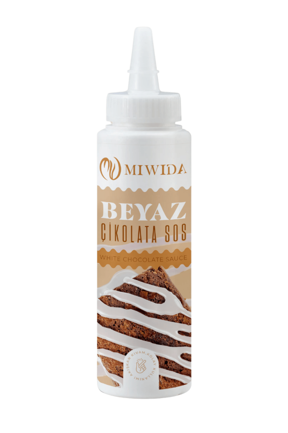 Beyaz Çikolata Sos - Pratik Waffle, Pankek, Krep, Kruvasan ve Tatlı Sosu 330 Gr - 1