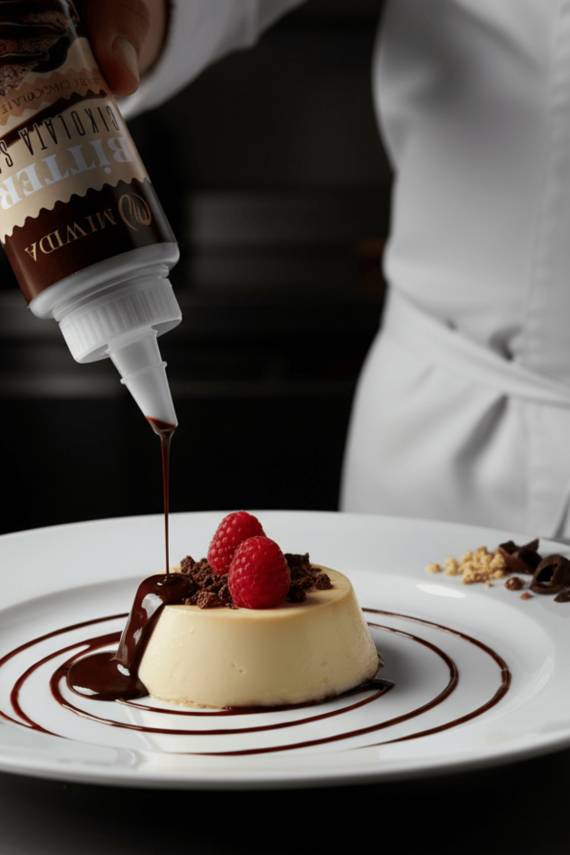 Bitter Çikolata Sos - Pratik Waffle, Pankek, Krep, Kruvasan ve Tatlı Sosu 330 Gr - 2