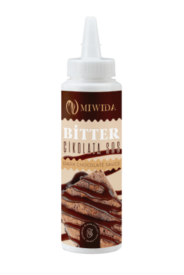 Bitter Çikolata Sos - Pratik Waffle, Pankek, Krep, Kruvasan ve Tatlı Sosu 330 Gr