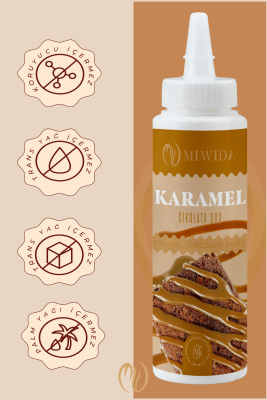 Karamel Sos - Pratik Waffle, Pankek, Krep, Kruvasan ve Tatlı Sosu 330 Gr - 5