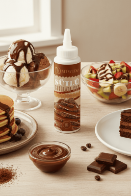 Sütlü Çikolata Sos - Pratik Waffle, Pankek, Krep, Kruvasan ve Tatlı Sosu 330 Gr - 2